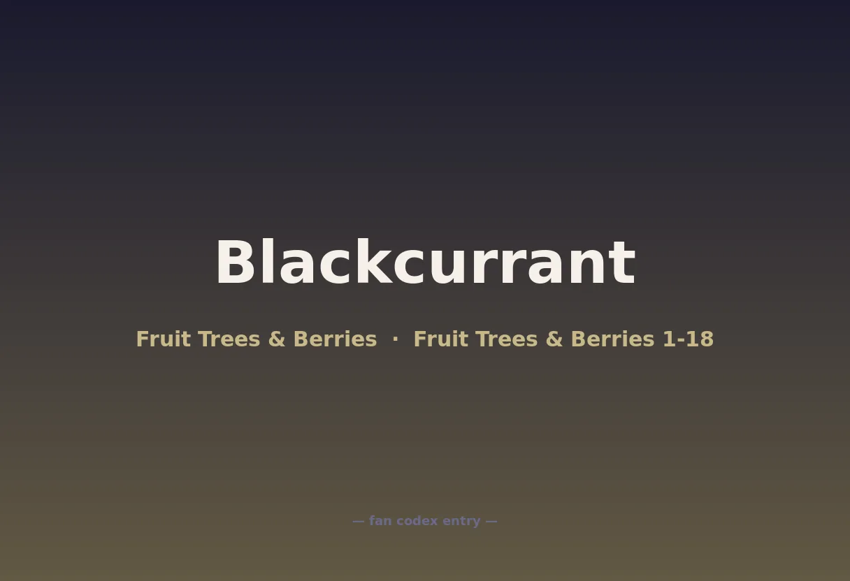 Blackcurrant